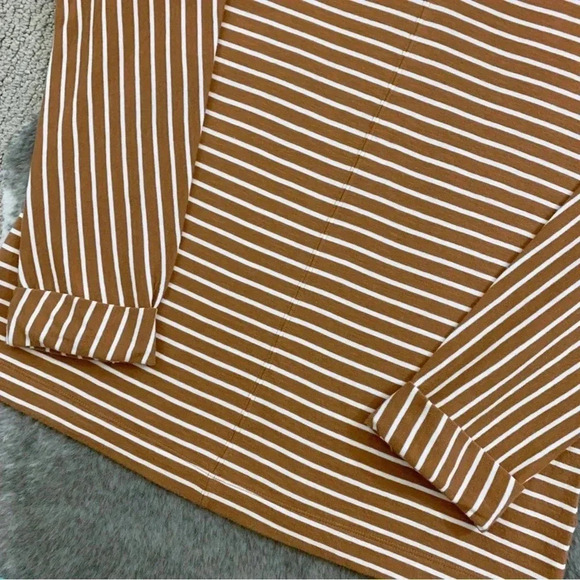 NWT Caslon Split Neck Striped Top - Picture 3 of 13